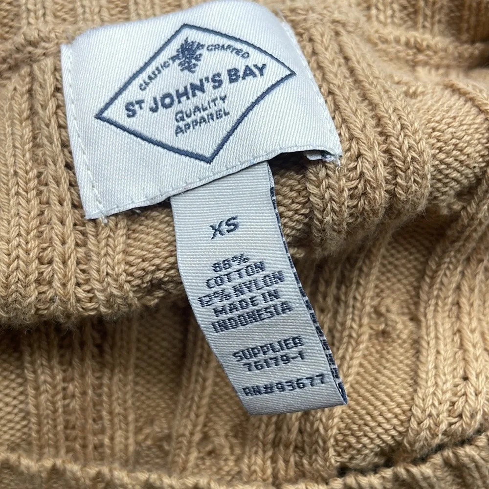 St. John's Bay Womens Crew Neck Long Sleeve Pullover Sweater size XS - Picture 4 of 5